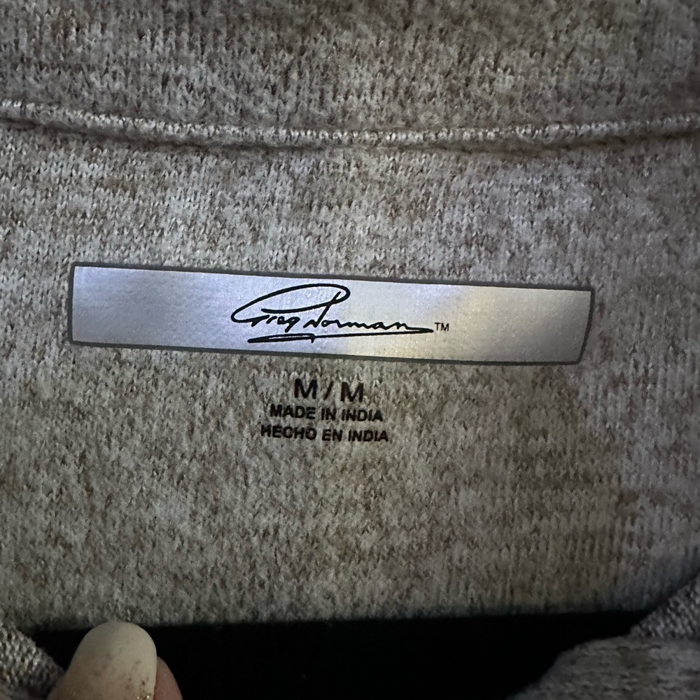 Greg Norman Men’s Medium Heather Gray 1/4 Zip Pullover Fleece Golf Sweatshirt - Picture 2 of 8